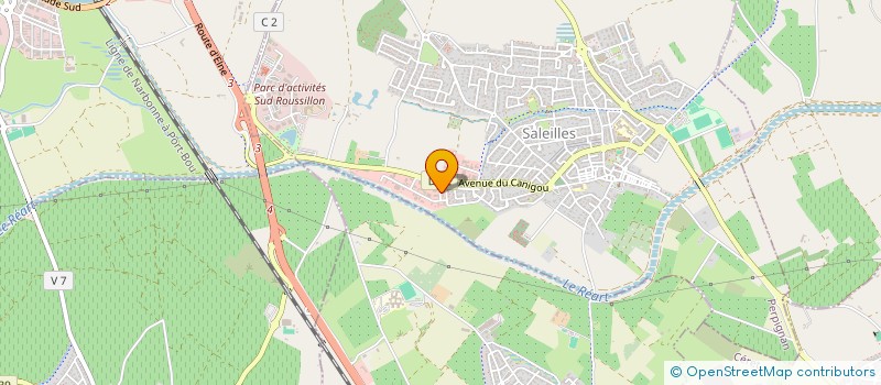 localisation de l'entreprise SCI ANISSA  SALEILLES