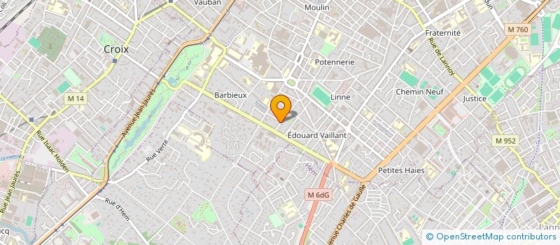 localisation de l'entreprise SCI ANISSAM  ROUBAIX