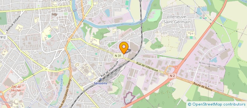 localisation de l'entreprise SCI ANIZY à VILLENEUVE-SAINT-GERMAIN
