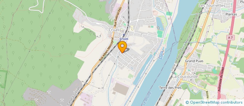 localisation de l'entreprise SCI ANJE  CRUAS