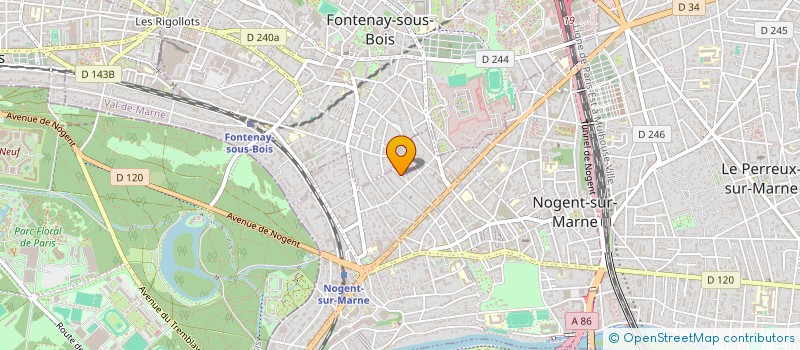 localisation de l'entreprise SCI ANJE à NOGENT-SUR-MARNE