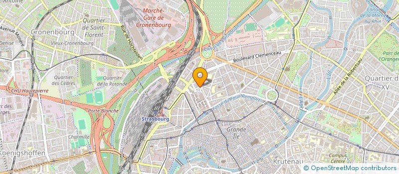 localisation de l'entreprise SCI ANJOU à STRASBOURG