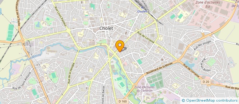 localisation de l'entreprise SCI ANJOU à CHOLET