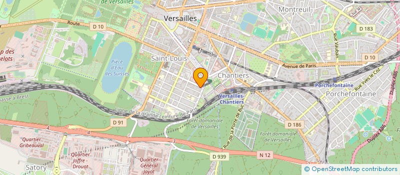 localisation de l'entreprise SCI ANJOU à VERSAILLES