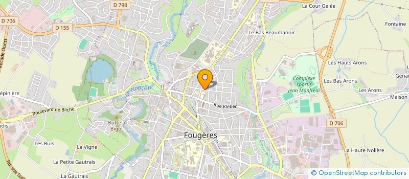 localisation de l'entreprise SCI ANJOU J S P  FOUGERES