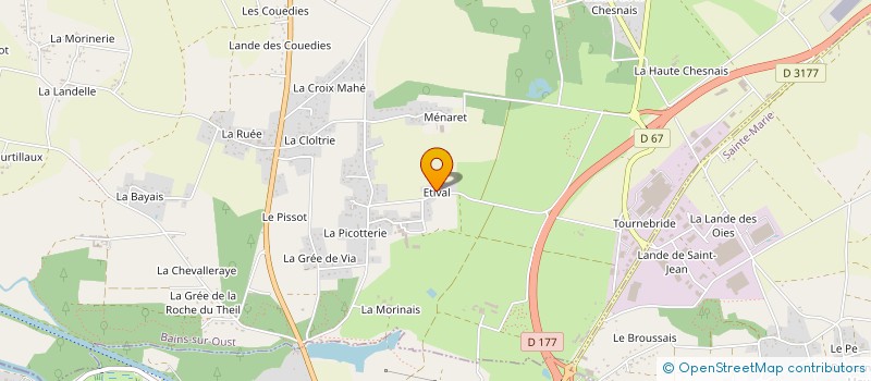 localisation de l'entreprise SCI ANJOU LA FERRIERE  BAINS-SUR-OUST