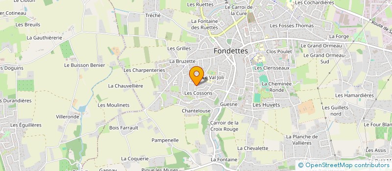 localisation de l'entreprise SCI ANJOU LANDES à FONDETTES
