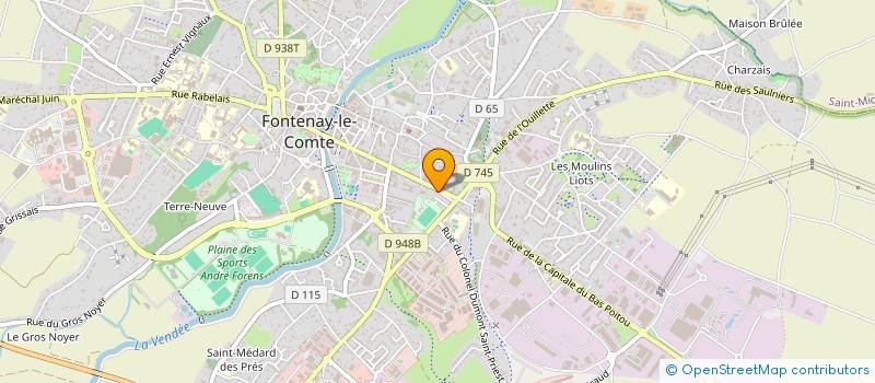 localisation de l'entreprise SCI ANJOU PICARD  FONTENAY-LE-COMTE