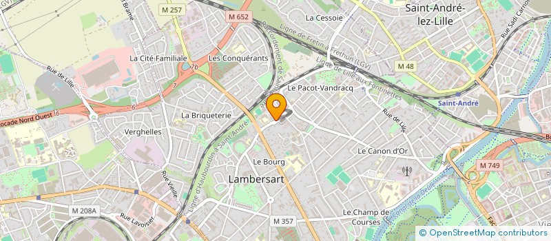 localisation de l'entreprise SCI ANJOU SAINTAIG à LAMBERSART