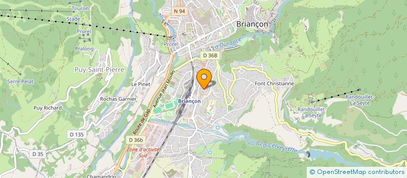 localisation de l'entreprise SCI ANJY à BRIANCON