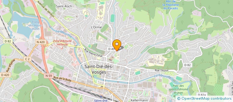 localisation de l'entreprise SCI ANKA & CO  SAINT-DIE-DES-VOSGES