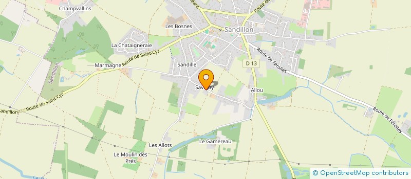 localisation de l'entreprise SCI ANKH  SANDILLON