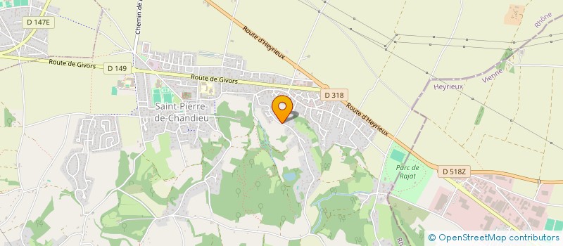 localisation de l'entreprise SCI ANLINA  SAINT-PIERRE-DE-CHANDIEU