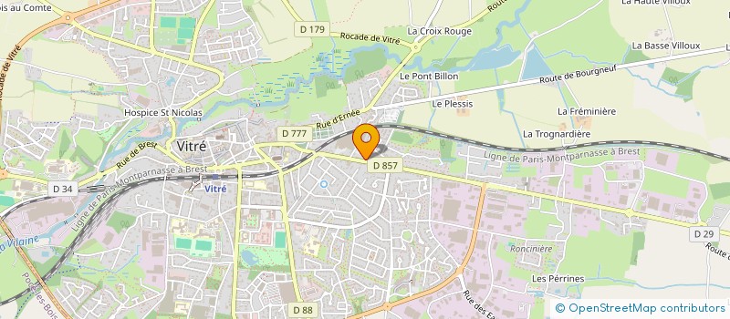 localisation de l'entreprise SCI ANLUPEGA  VITRE