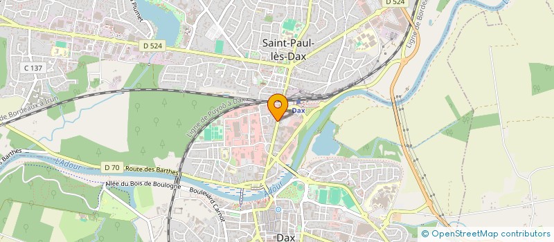 localisation de l'entreprise SCI ANM'S  DAX