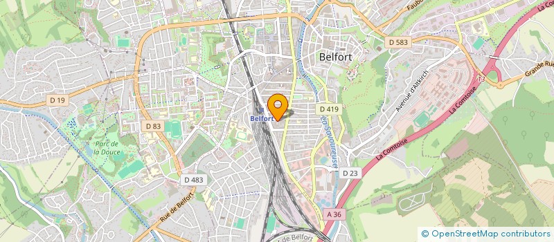 localisation de l'entreprise SCI ANMA à BELFORT