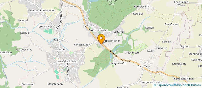 localisation de l'entreprise SCI ANMANAJO  SAINT-EVARZEC