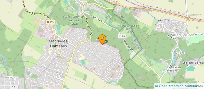 localisation de l'entreprise SCI ANMAR  MAGNY-LES-HAMEAUX