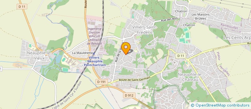 localisation de l'entreprise SCI ANMAX  VILLIERS-SAINT-FREDERIC