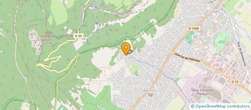 localisation de l'entreprise SCI ANMECA  BERNIN