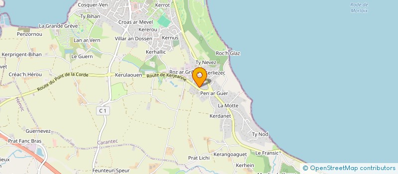 localisation de l'entreprise SCI ANNA  CARANTEC