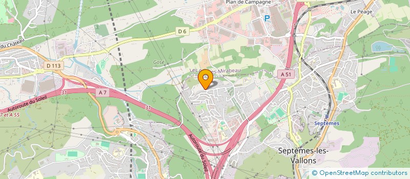 localisation de l'entreprise SCI ANNA à SEPTEMES LES VALLONS