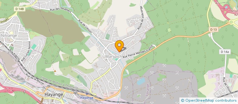 localisation de l'entreprise SCI ANNA HELL  HAYANGE