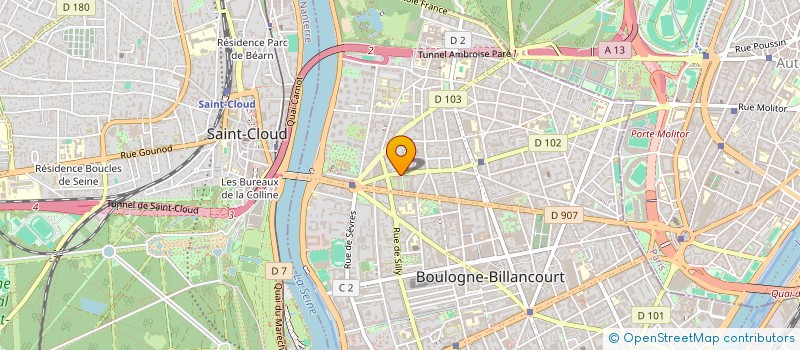 localisation de l'entreprise SCI ANNABEL à BOULOGNE-BILLANCOURT