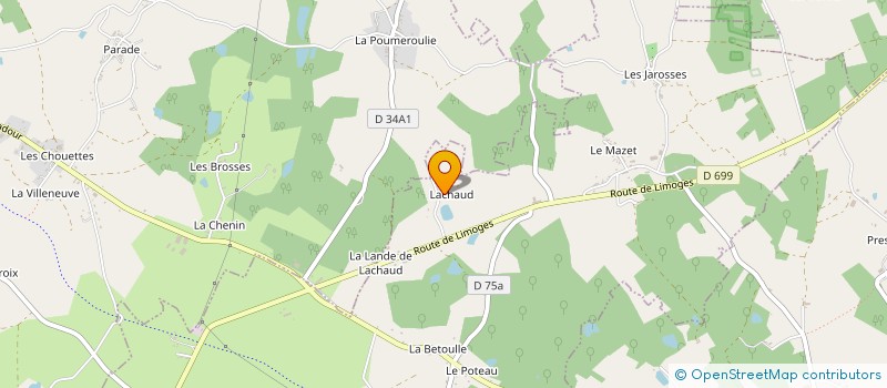 localisation de l'entreprise SCI ANNABELLE à CHAMPAGNAC-LA-RIVIERE