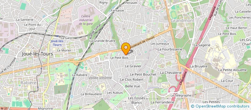 localisation de l'entreprise SCI ANNABELLE à JOUE-LES-TOURS