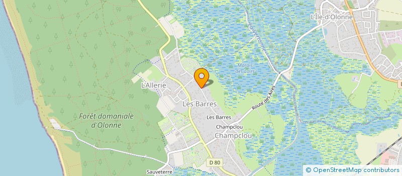 localisation de l'entreprise SCI ANNACA à LES SABLES D'OLONNE