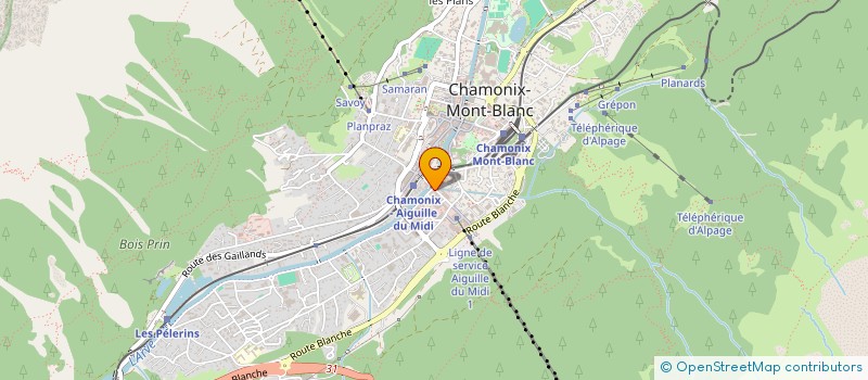 localisation de l'entreprise SCI ANNACHRIS  CHAMONIX-MONT-BLANC