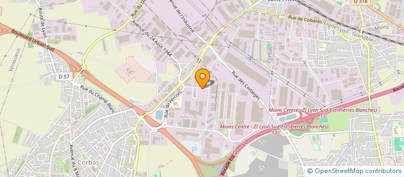 localisation de l'entreprise SCI ANNAE à CORBAS