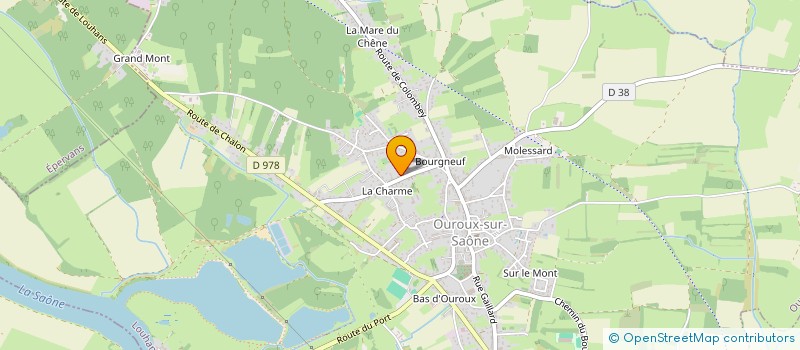 localisation de l'entreprise SCI ANNAMAELLE  OUROUX-SUR-SAONE