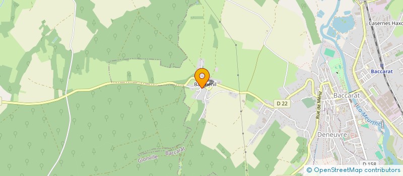 localisation de l'entreprise SCI ANNAMORGANE  BACCARAT