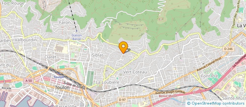 localisation de l'entreprise SCI ANNAPAR  TOULON