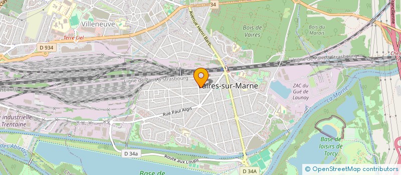 localisation de l'entreprise SCI ANNAPIERRE  VAIRES-SUR-MARNE