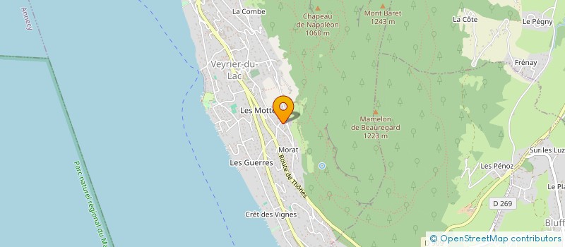 localisation de l'entreprise SCI ANNAPURNA  VEYRIER-DU-LAC