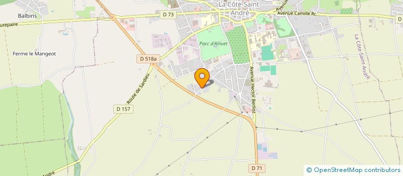 localisation de l'entreprise SCI ANNARCHI  LA COTE-SAINT-ANDRE