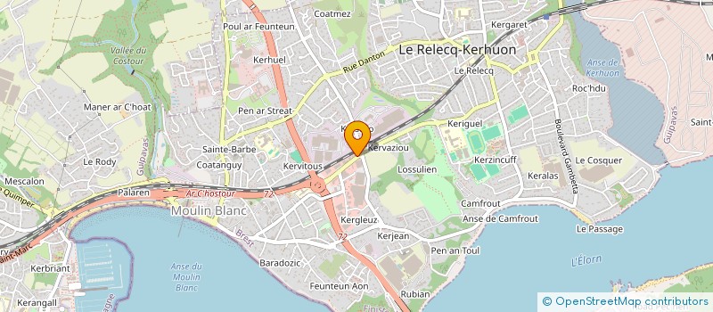 localisation de l'entreprise SCI ANNARD  LE RELECQ-KERHUON