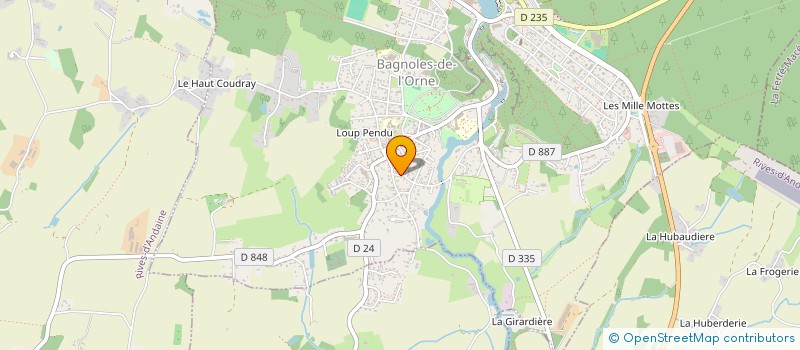 localisation de l'entreprise SCI ANNE à BAGNOLES-DE-L'ORNE-NORMANDIE