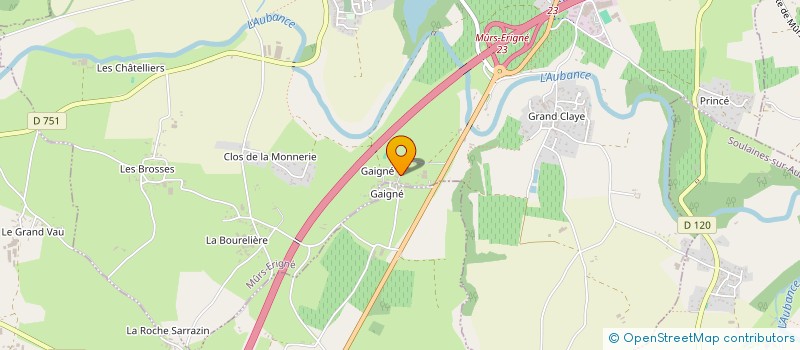 localisation de l'entreprise SCI ANNE  MURS-ERIGNE