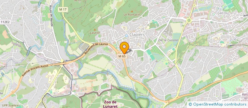 localisation de l'entreprise SCI ANNE  CLAPIERS