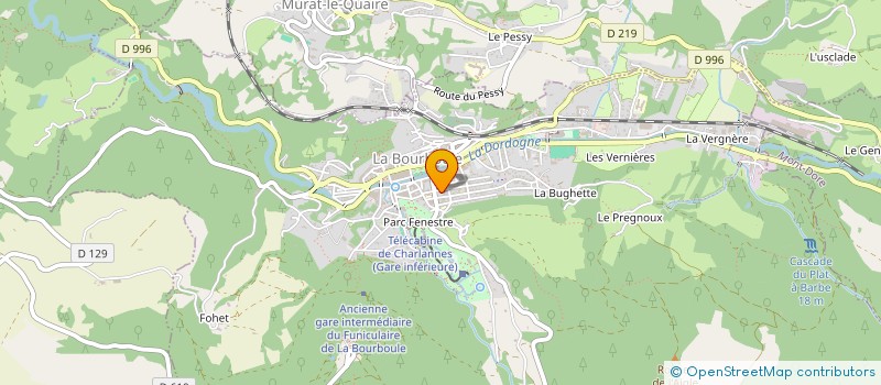 localisation de l'entreprise SCI ANNE  LA BOURBOULE