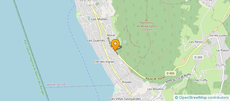 localisation de l'entreprise SCI ANNE-CAT  VEYRIER-DU-LAC