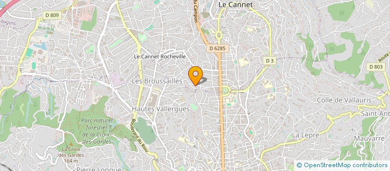 localisation de l'entreprise SCI ANNE & CIE à LE CANNET