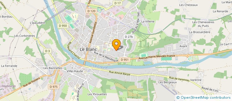 localisation de l'entreprise SCI ANNE CLAIRE BENEDICTE à LE BLANC