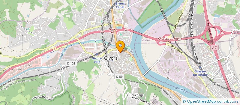 localisation de l'entreprise SCI ANNE DANIEL  GIVORS