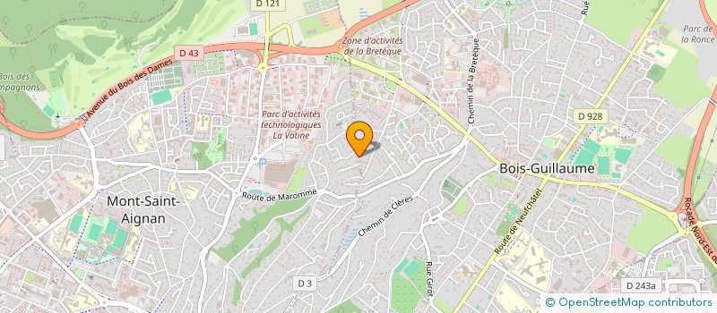 localisation de l'entreprise SCI ANNE ET BENOIT à BOIS-GUILLAUME