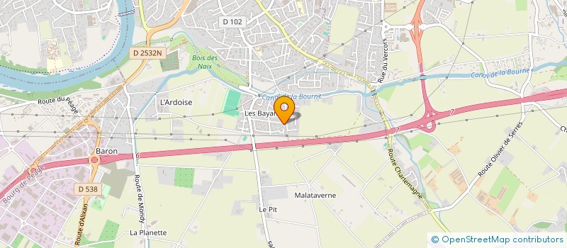 localisation de l'entreprise SCI ANNE ET OLIVIER  BOURG-DE-PEAGE